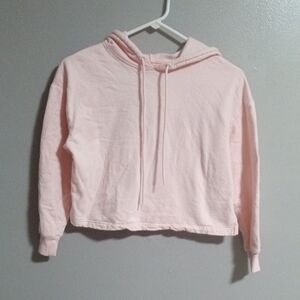 Rebellious One Pink Cropped Hoodie Size XS